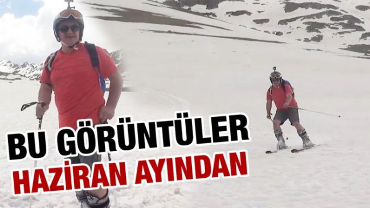 Rize'de Haziran Ayında Kayak Keyfi Yaptı