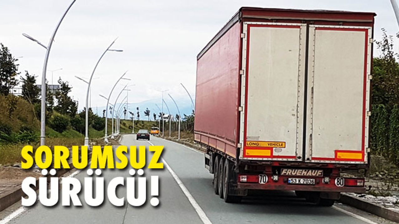 Gidiş-Geliş Yolunda TIR dorsesi!
