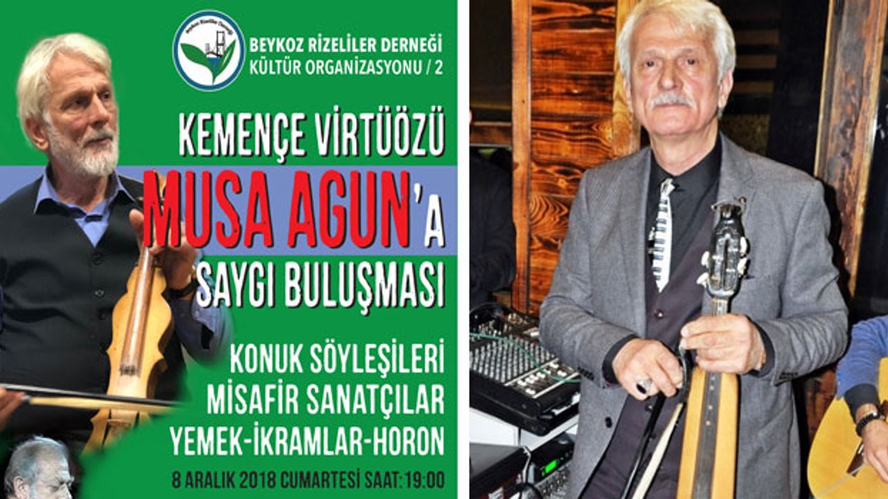 Kemençenin Virtüözü Musa Agun İçin Saygı Gecesi Muhteşemdi