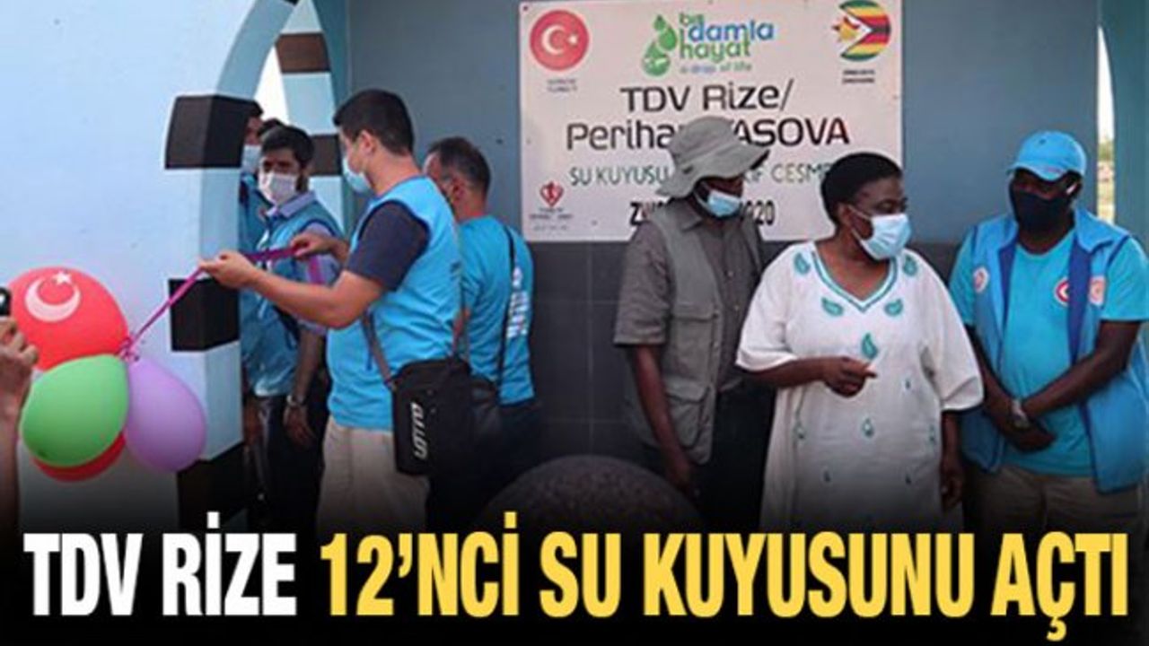 TDV Rize Şubesi Zimbabve'de Su Kuyusu Açtı