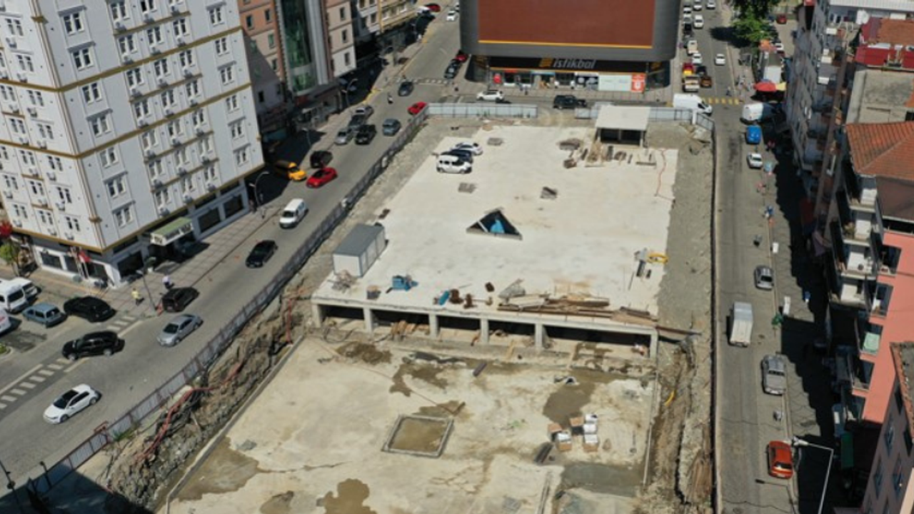 Rize'de 'Dalyan Parkı ve Otopark Projesi' Tamamlanmak Üzere