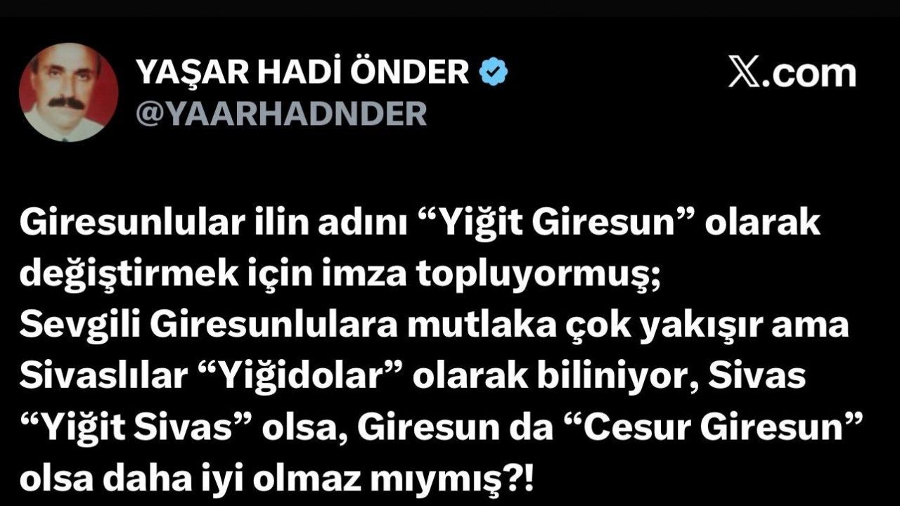 Giresun’un "Yiğit" Hamlesi Yiğidolar’ın Tepkisini Çekti