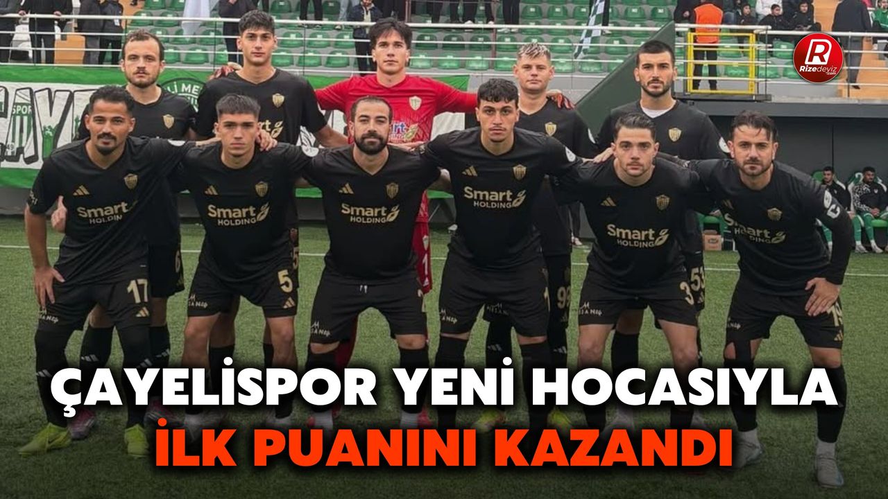Çayelispor Yeni Hocasıyla İlk Puanını Kazandı