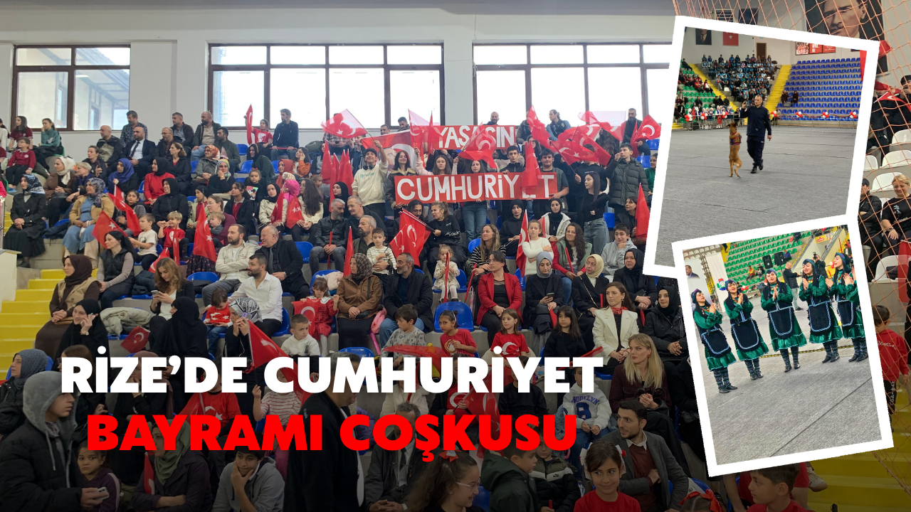 Rize’de Cumhuriyet Bayramı Coşkusu