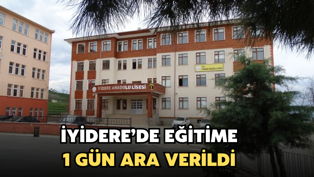 İyidere'de Sel Sonrası Okullara 1 Gün Ara