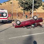 Elazığ'da Otomobil Takla Attı 3'ü Çocuk 7 Kişi Yaralı