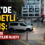 Rize’de Yağış Etkisini Sürdürüyor: Caddelerde Su Birikintileri Oluştu