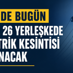 Rize’de Bugün 5 İlçe 26 Yerleşkede Planlı Elektrik Kesintisi Yaşanacak