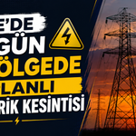 Rize'de Bugün 5 Bölgede Elektrik Kesintisi