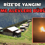 Rize'de Yangın: İşletme Alevlere Teslim Oldu
