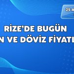 Rize'de Bugün (25.09.2026) Altın ve Döviz Fiyatları