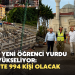 Rize’de Yeni Öğrenci Yurdu Hızla Yükseliyor: Kapasite 994 Kişi Olacak