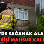 Çayeli'nde Sağanak Alarmı: İki Kişi Mahsur Kaldı