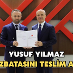 RTEÜ'de Yusuf Yılmaz Mazbatasını Teslim Aldı