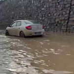 Erzurum-Artvin Karayolunda Sel: Dereler Taştı, Bir Araç Mahsur Kaldı