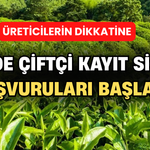 Rize'de Çiftçi Kayıt Sistemi Başvuruları Başladı