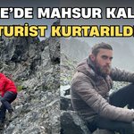 Kaçkar Dağları’nda Mahsur Kalan Turist Kurtarıldı