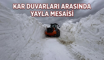 Kar Duvarları Arasında Yayla Mesaisi