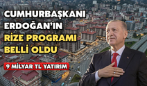 Cumhurbaşkanı Erdoğan'dan Rize'ye Dev Yatırım