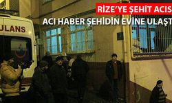 Kayseri`deki Şehit Acısı Rize`ye Düştü