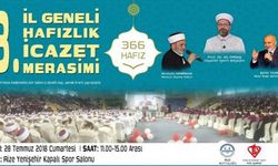 Rize`de Diyanet İşleri Başkanı Erbaş ve Şevki Yılmaz`ında Katılacağı İcazet Merasimi