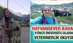 Hayvansever Bahar, 4`üncü üniversite olarak veterinerlik okuyor