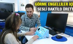 Görme engelliler için sesli daktilo üretti