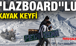 Rize`de petranboardla kayak heyecanı