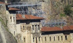 Sümela Manastırı'nda Restorasyon Sürüyor