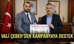 Vali Çeber’den TDV’ye Kurban Bağışı