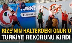 Rizeli Halterci Türkiye Rekoru İle Şampiyon Oldu