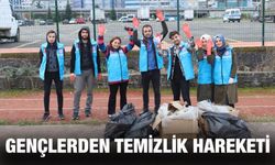 Rize’de Yurt Öğrencilerinden Çevre Temizliği