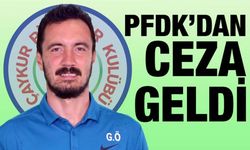PFDK'dan Özdemir'e 1 Maç Men Cezası