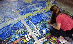 'Yıldızlı Gece' Mozaik Sanatıyla Yorumlanıyor