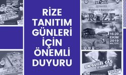 İstanbul Rize Günleri Programı Yenilendi