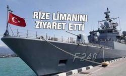 TCG Yavuz (F-240) Rize Limanı’nı Ziyaret Etti