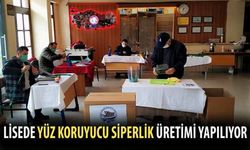 Kurum Çalışanları İçin Yüz Koruyucu Siperlik Üretiliyor