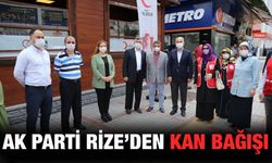 AK Parti Rize Teşkilatlarından Kızılay'a Kan Desteği