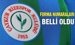 Çaykur Rizespor'da Forma Numaraları Belli Oldu