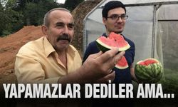 Rize'de Çekirdekten Karpuz Yetiştirdiler