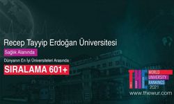 RTEÜ, Türkiye'den 'THE Listesi'ne Giren 29 Üniversiteden Birisi Oldu