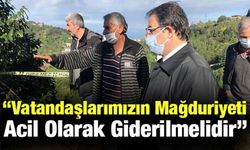 CHP Rize Heyeti Heyelan Bölgesinde İncelemeler Yaptı