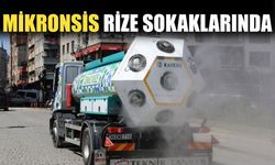 Rize'de Mikronsis Aracıyla Dezenfeksiyon Çalışması Yapılıyor