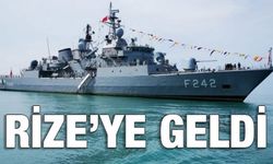 TCG Fatih Savaş Gemisi Rize'de