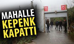 Mahalle Yolunu Kepenkle Kapatarak Önlem Aldılar