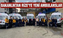 Rize'ye 5 Adet 4x4 Yeni Ambulans Gönderildi
