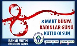 Başkan Metin'den '8 Mart Dünya Kadınlar Günü' Mesajı