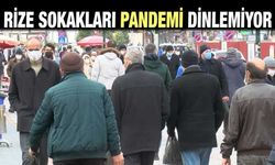 'Kırmızı' Kategorideki Rize'de Sokaklarda İnsan Yoğunluğu