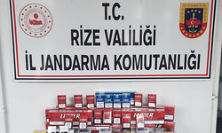 Rize'de Jandarma Bir Ayda 391 Paket Kaçak Sigara Ele Geçirdi