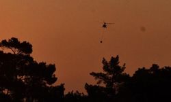 Kemer'deki Orman Yangınına Havadan Müdahale